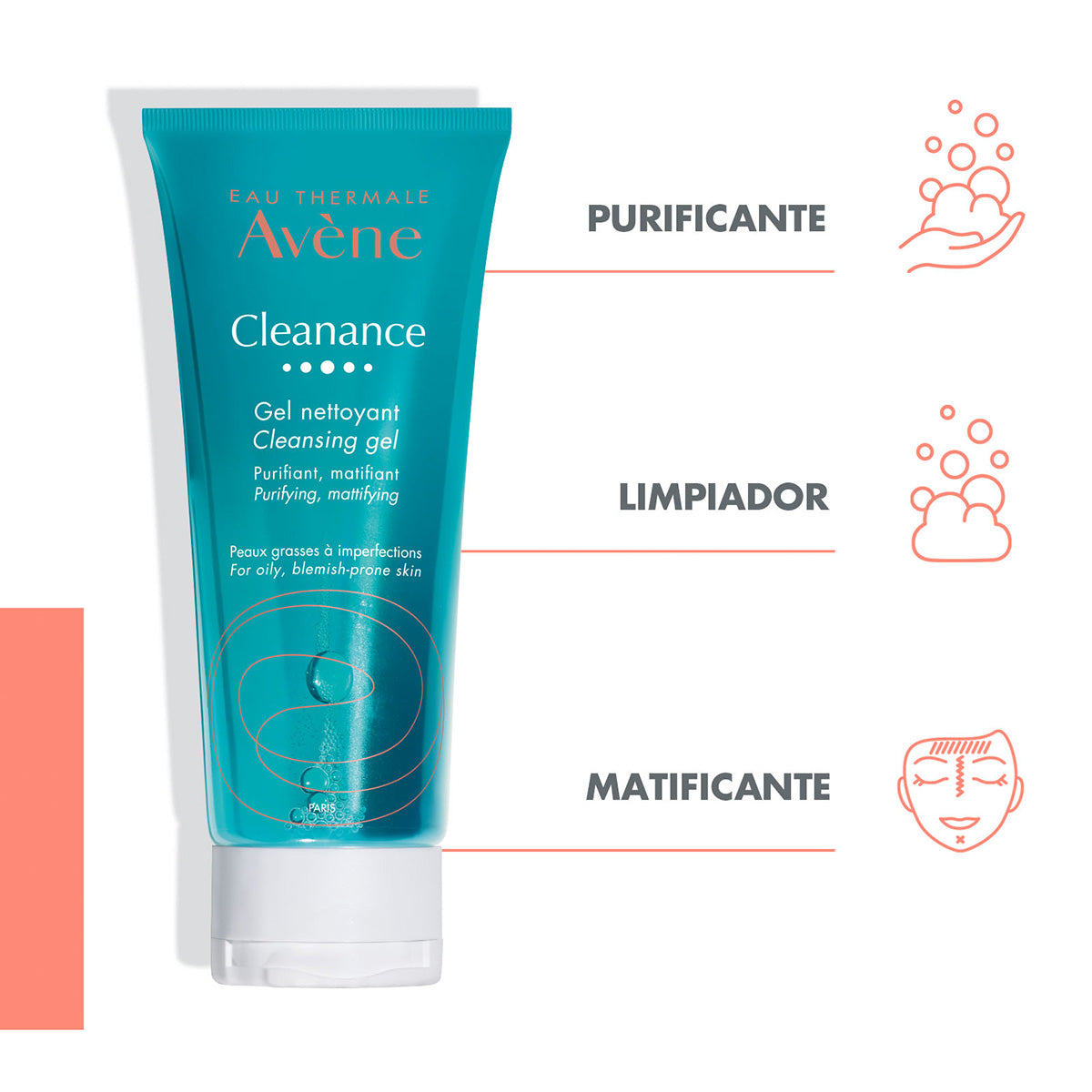 Avene Cleanance Gel Limpiador Facial Pieles Grasas - Farmacia Leloir - Tu  farmacia online las 24hs